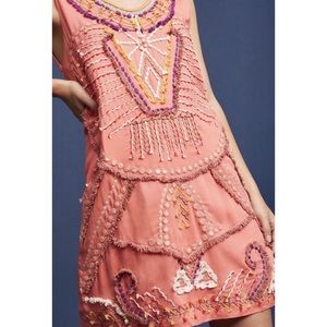 Anthropologie Bl-nk Embellished Swing Dress